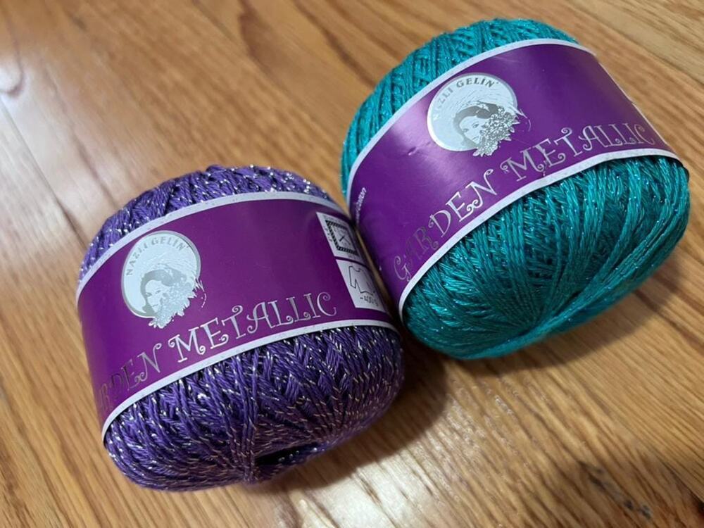 Nazli Gelin Garden Metallic Yarn Lot | Discontinued Mercerized Cotton Glitter
